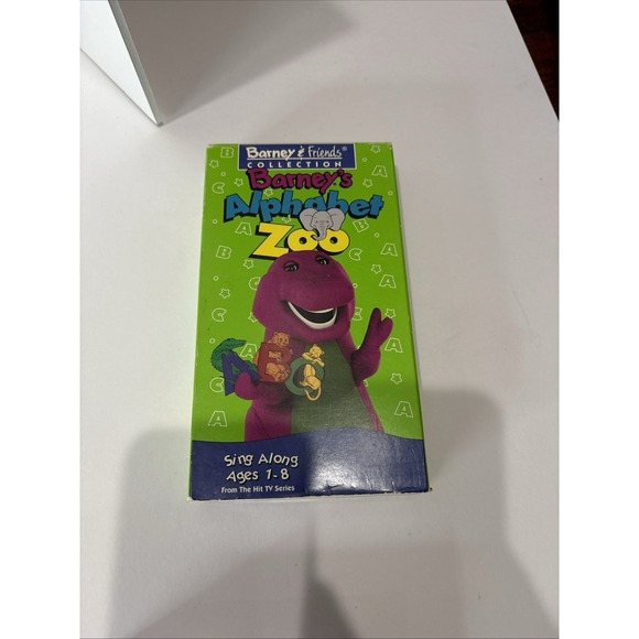 Barney's Alphabet Zoo VHS Rare Video Tape Classic Collection 1994 White Tape - Picture 1 of 4